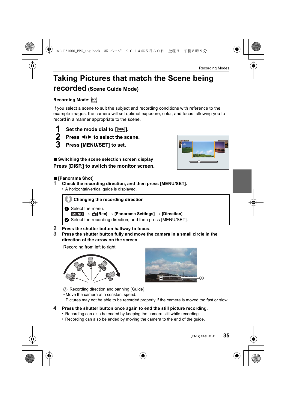 Panasonic DMC-FZ1000 User Manual | Page 35 / 96