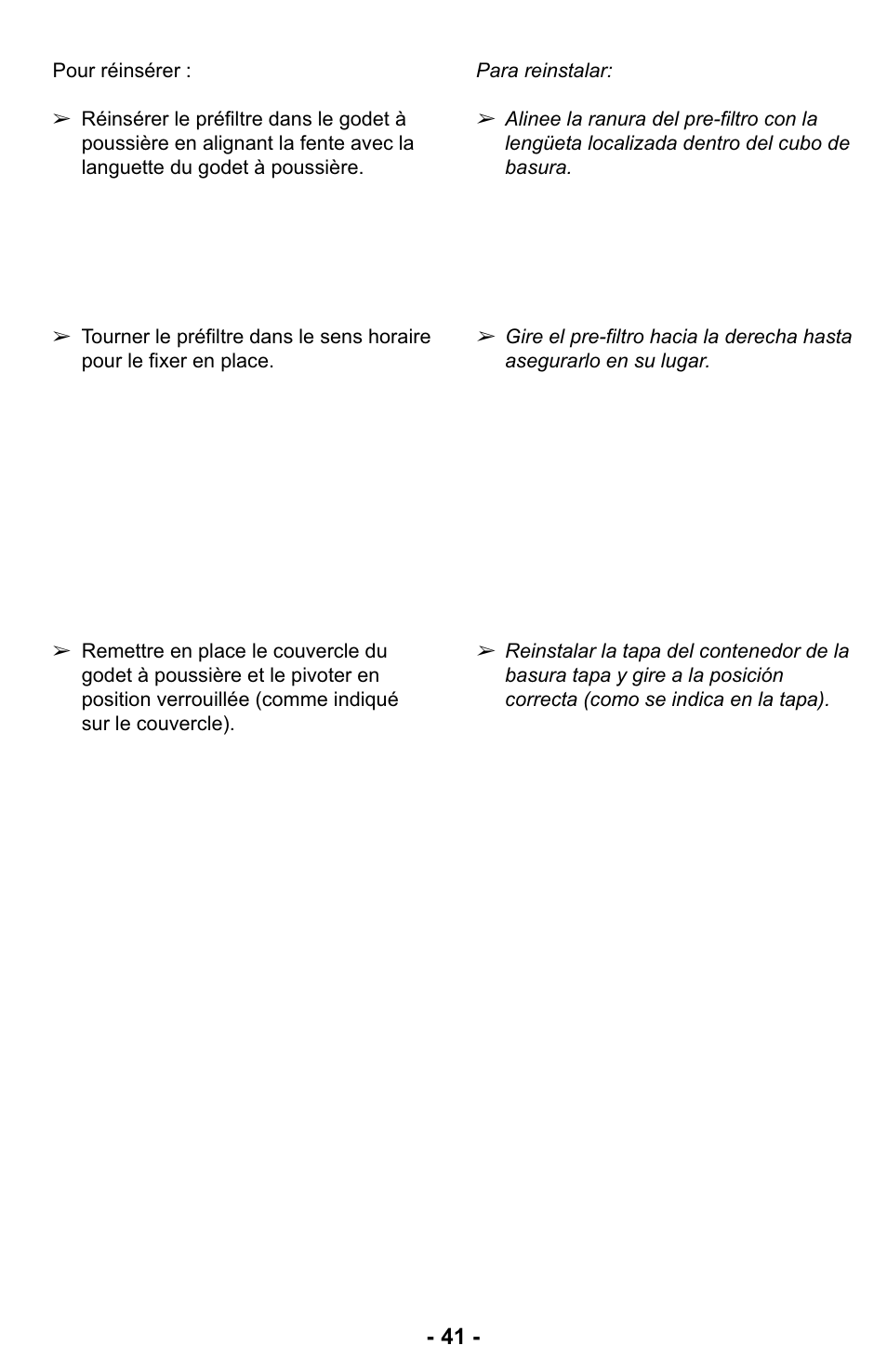 Panasonic MC-UL423 User Manual | Page 41 / 68