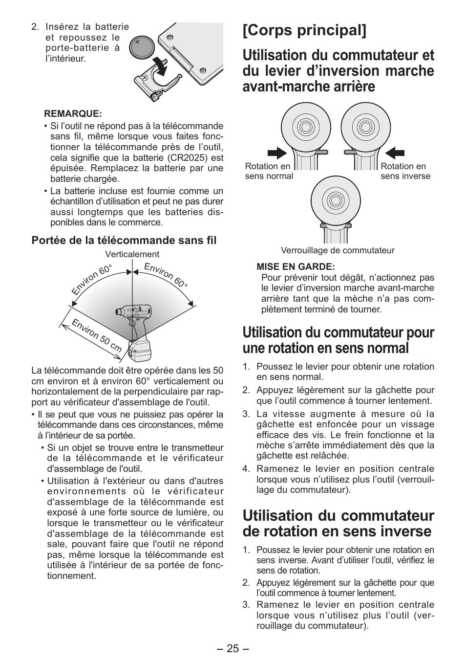 Panasonic EYFLA6P User Manual | Page 25 / 56