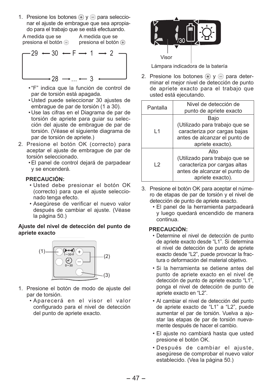 Panasonic EYFLA6P User Manual | Page 47 / 56