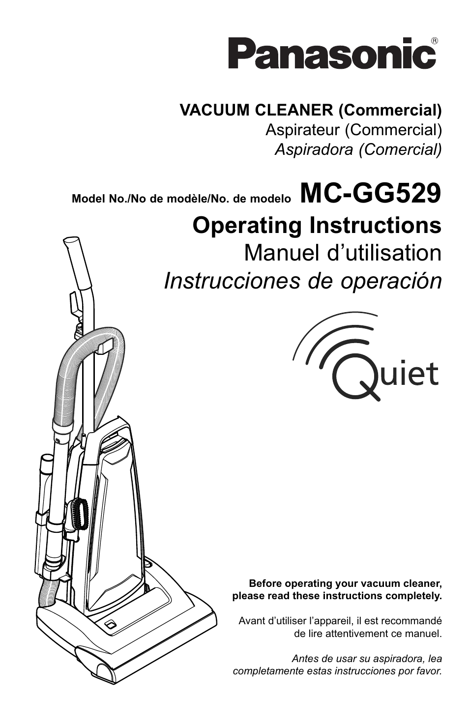 Panasonic MC-GG529 User Manual | 64 pages