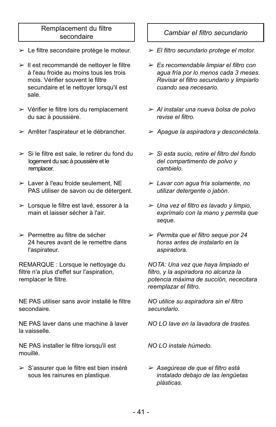 Panasonic MC-GG529 User Manual | Page 41 / 64