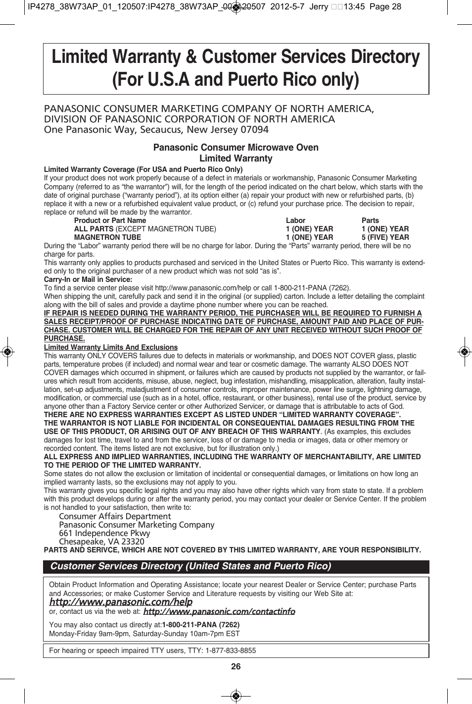 Panasonic NN-SN942B User Manual | Page 28 / 60