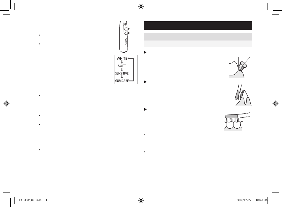 Tips on usage | Panasonic EW-DE92-S User Manual | Page 11 / 20