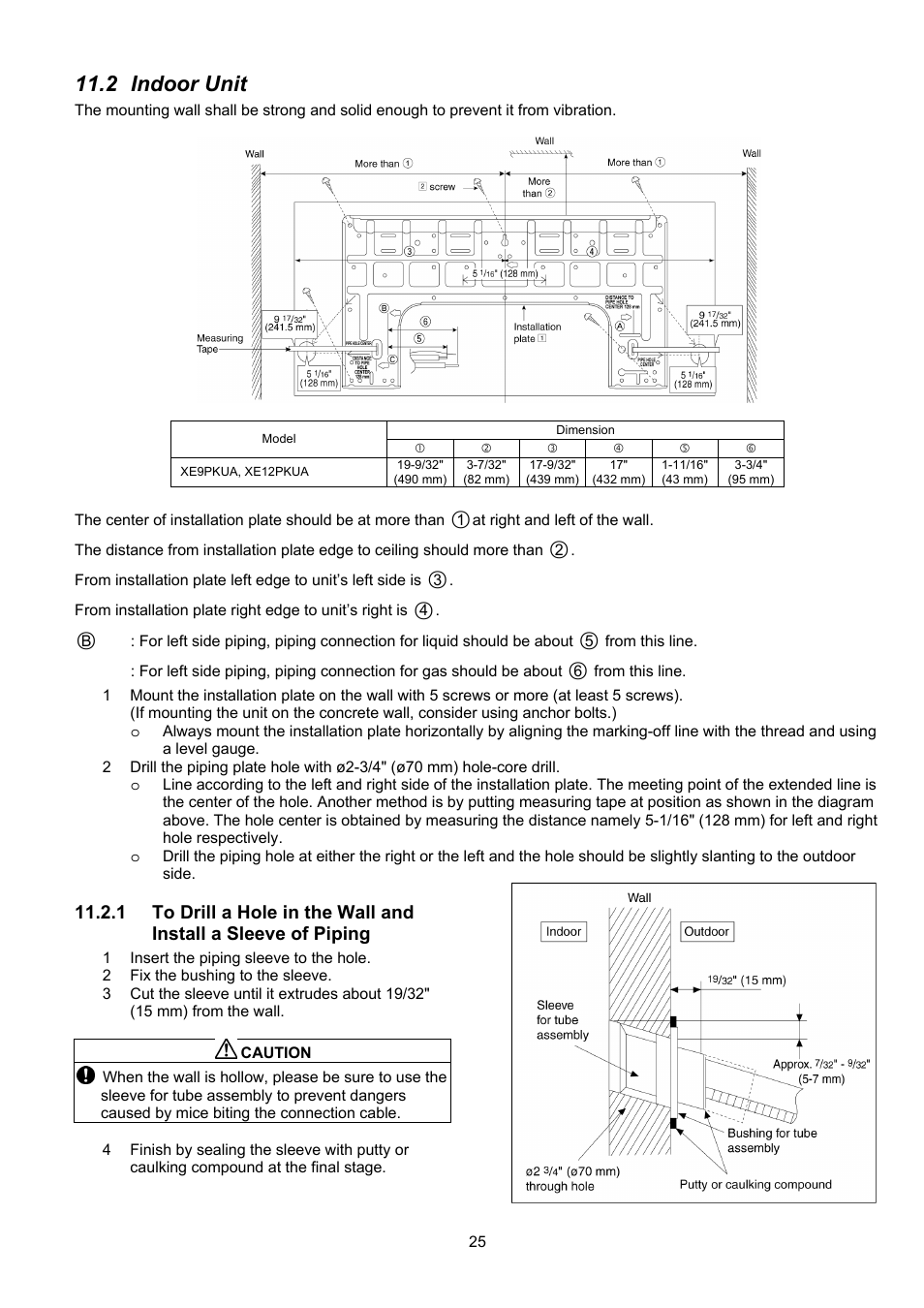 2 indoor unit | Panasonic CS-XE9PKUA User Manual | Page 25 / 102