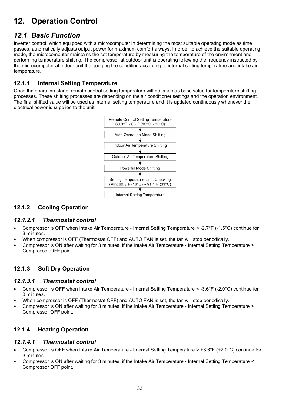 Operation control, 1 basic function | Panasonic CS-XE9PKUA User Manual | Page 32 / 102