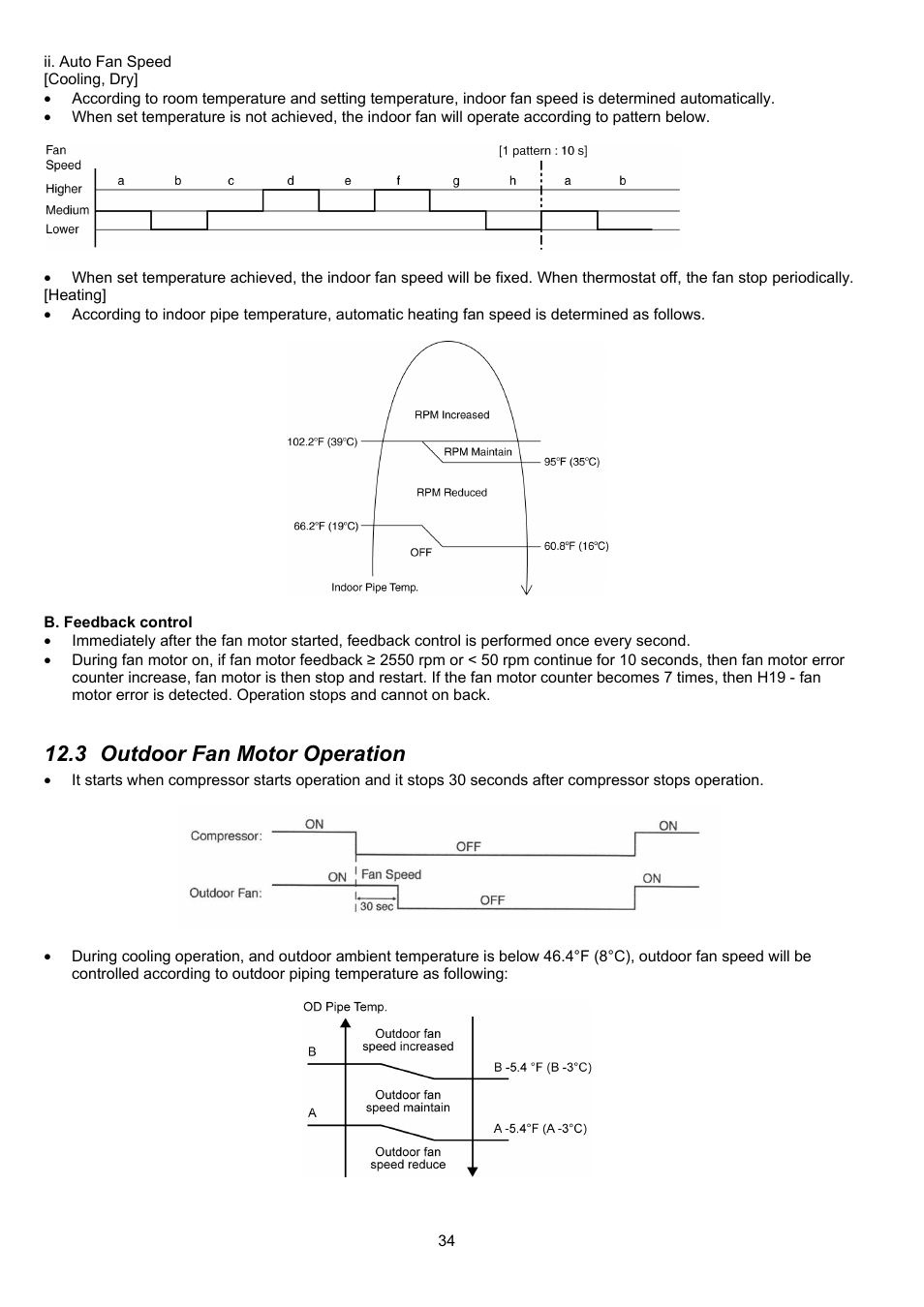 3 outdoor fan motor operation | Panasonic CS-XE9PKUA User Manual | Page 34 / 102