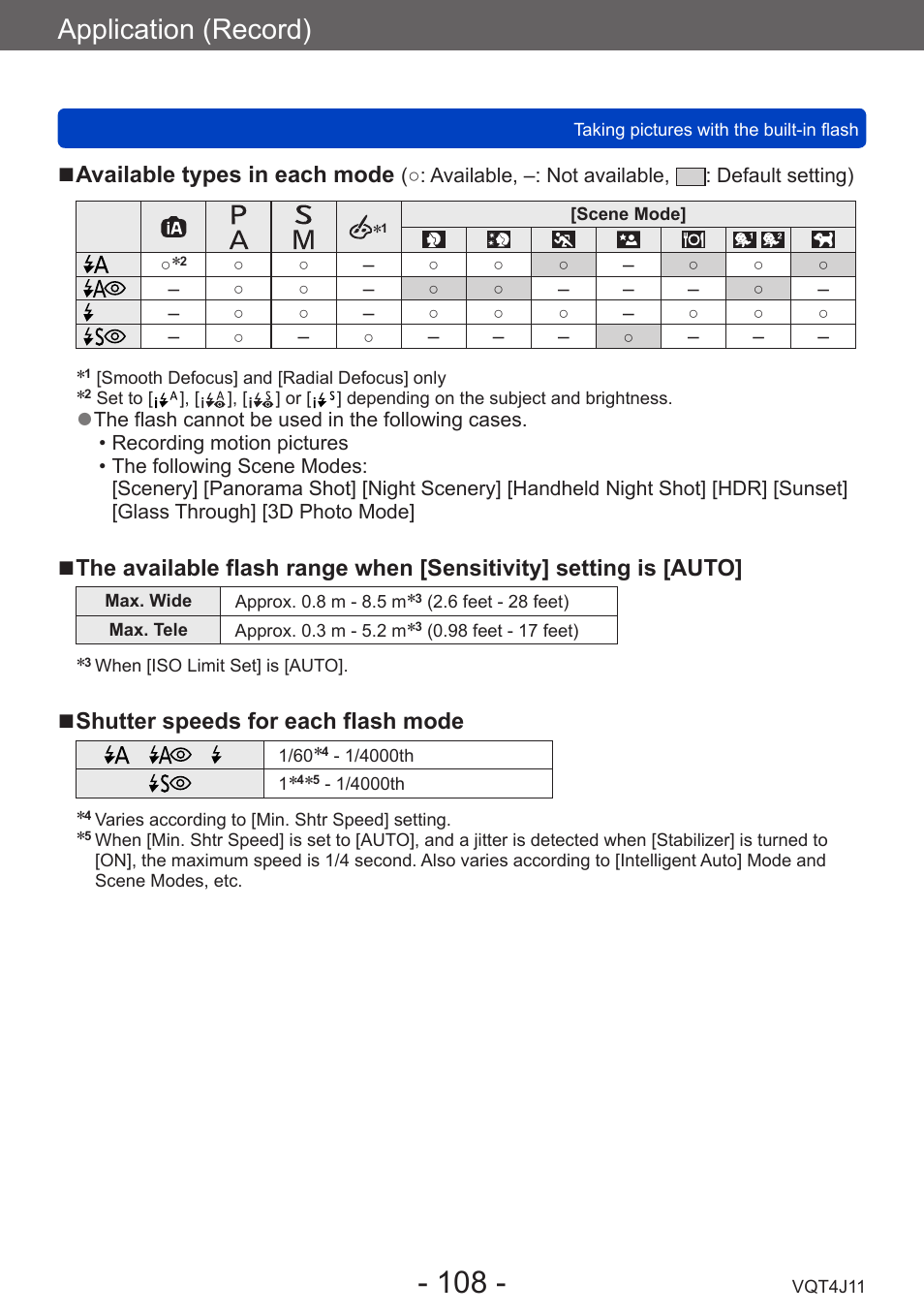 Application (record) | Panasonic DMC-LX7K User Manual | Page 108 / 226