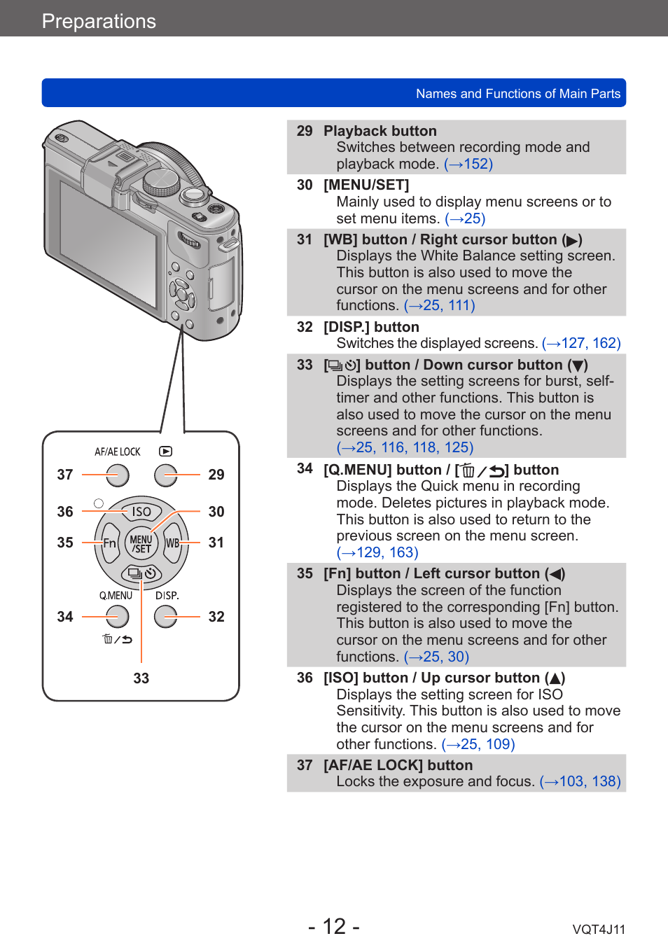 Preparations | Panasonic DMC-LX7K User Manual | Page 12 / 226