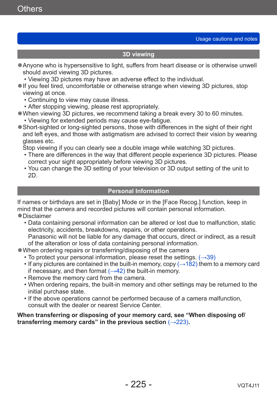 Others | Panasonic DMC-LX7K User Manual | Page 225 / 226