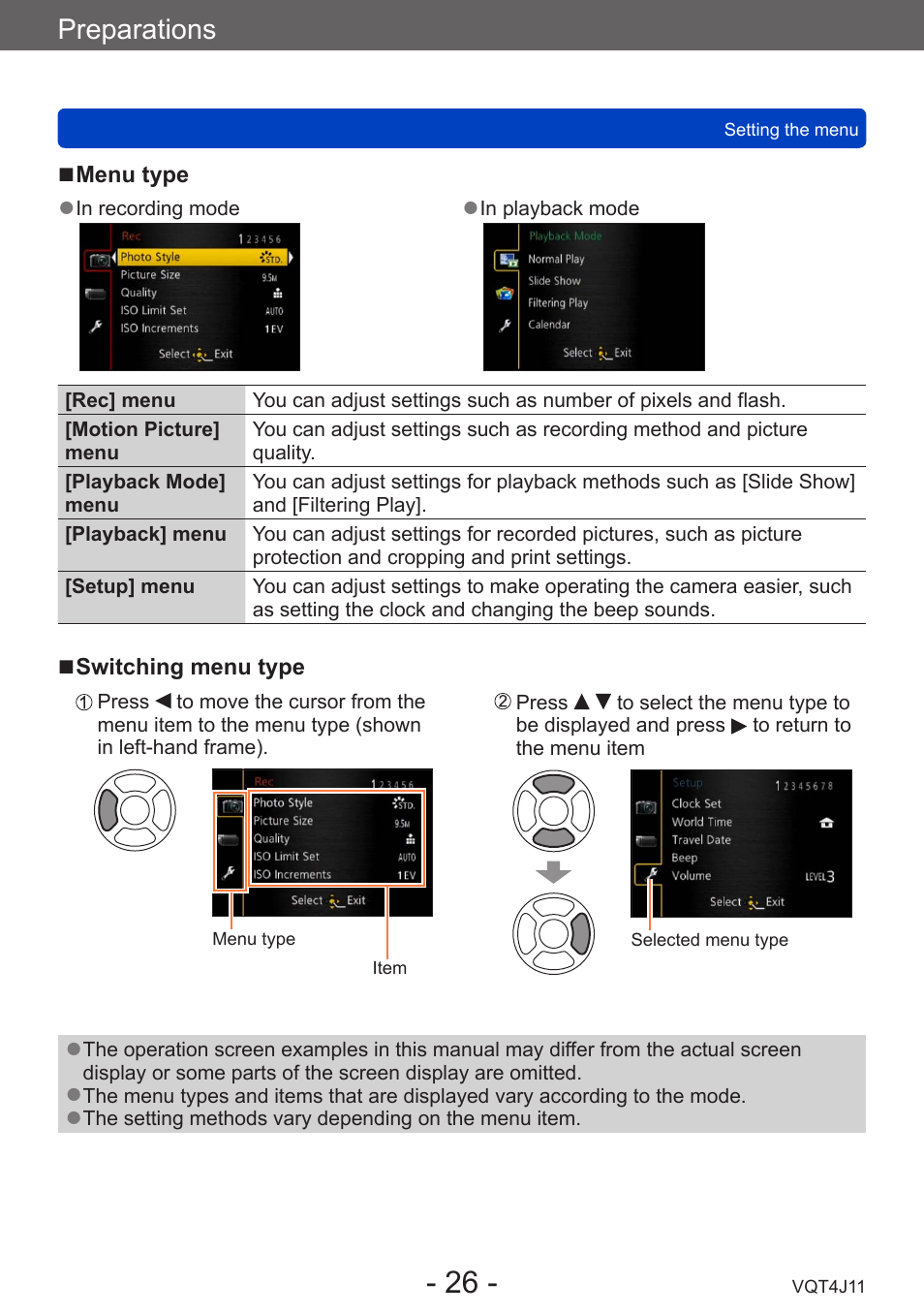 Preparations | Panasonic DMC-LX7K User Manual | Page 26 / 226