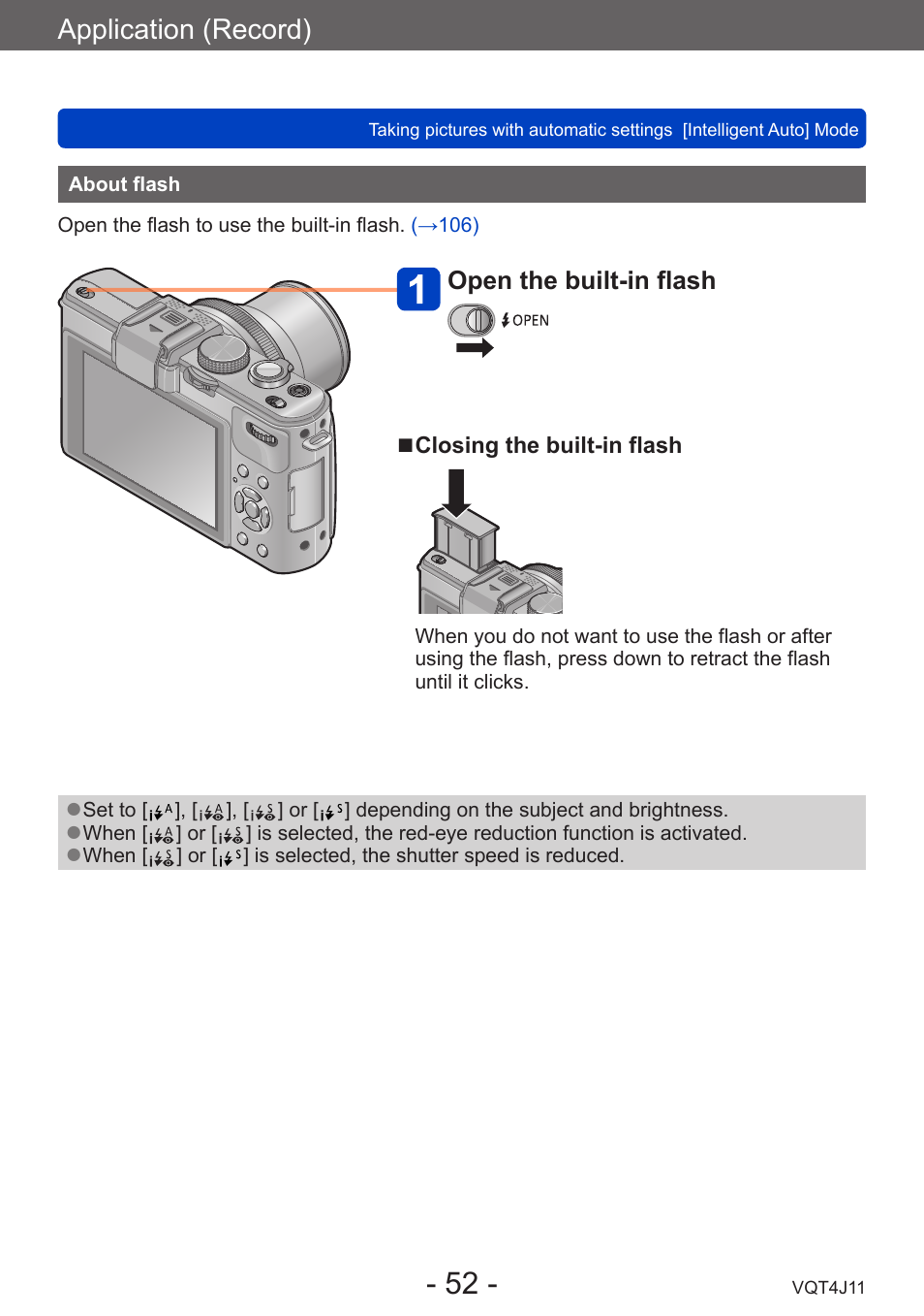 About flash | Panasonic DMC-LX7K User Manual | Page 52 / 226