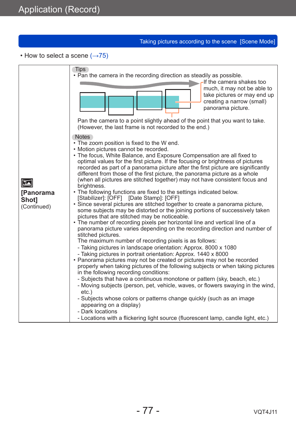 Application (record) | Panasonic DMC-LX7K User Manual | Page 77 / 226