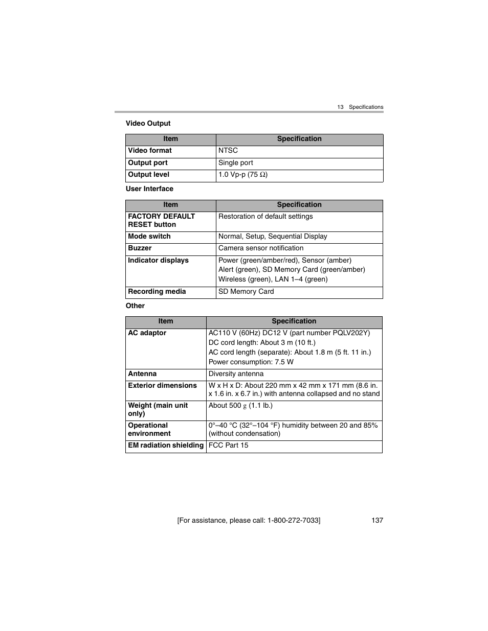 Panasonic BL-MS103A User Manual | Page 137 / 184