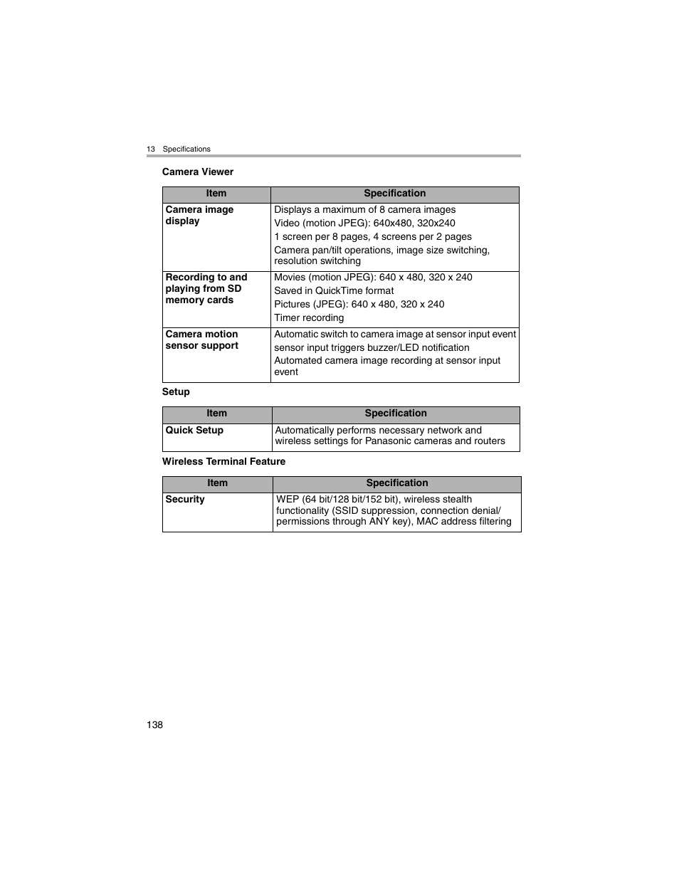 Panasonic BL-MS103A User Manual | Page 138 / 184