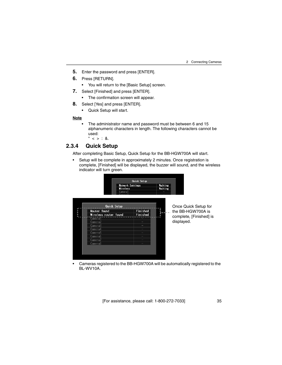 Quick setup, 4 quick setup | Panasonic BL-MS103A User Manual | Page 35 / 184