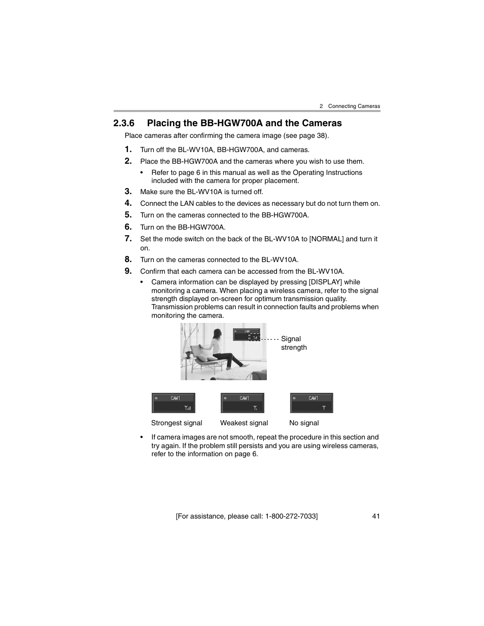 Placing the bb-hgw700a and the cameras | Panasonic BL-MS103A User Manual | Page 41 / 184