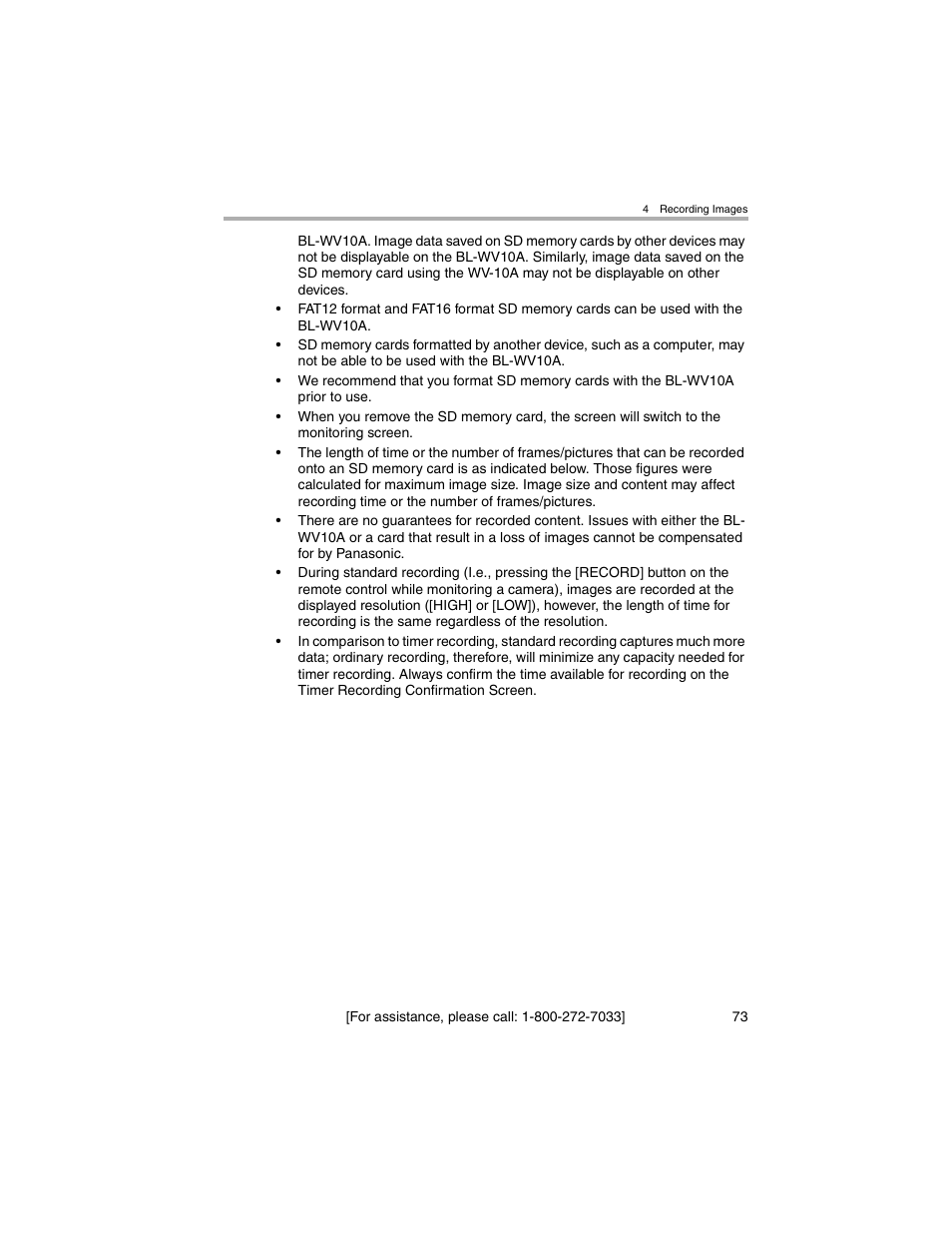 Panasonic BL-MS103A User Manual | Page 73 / 184