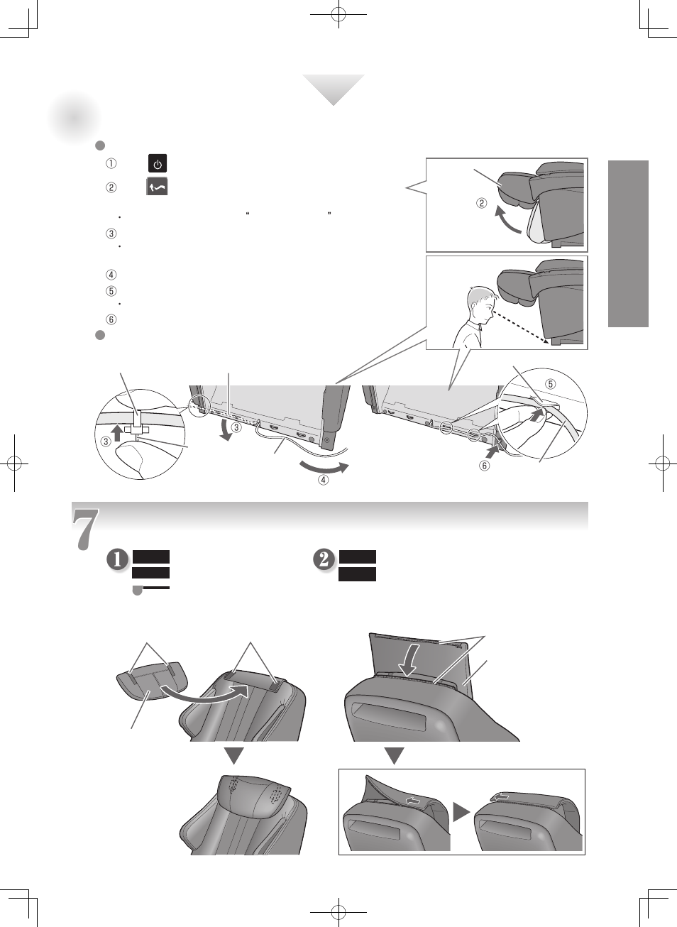 Fasten the pillow and the comfort cushion | Panasonic EP-MA73KU User Manual | Page 18 / 59