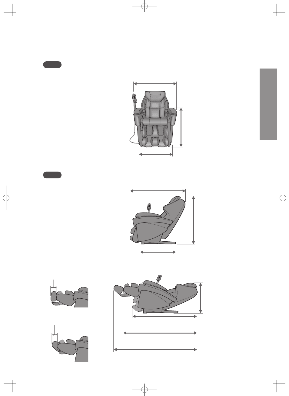 Unit dimensions | Panasonic EP-MA73KU User Manual | Page 8 / 59