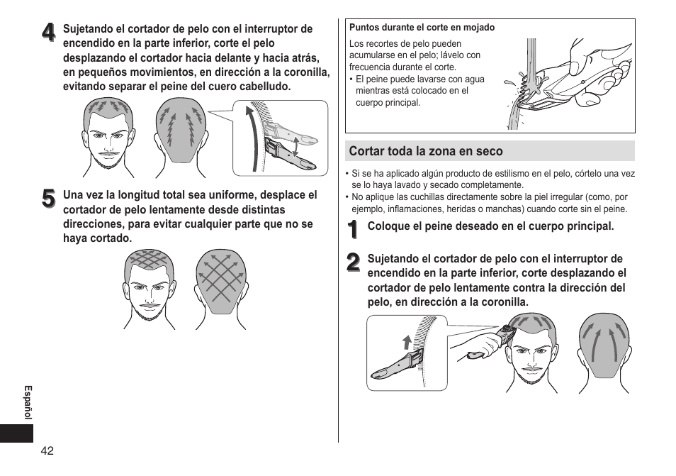 Panasonic ER-GS60-S User Manual | Page 42 / 48