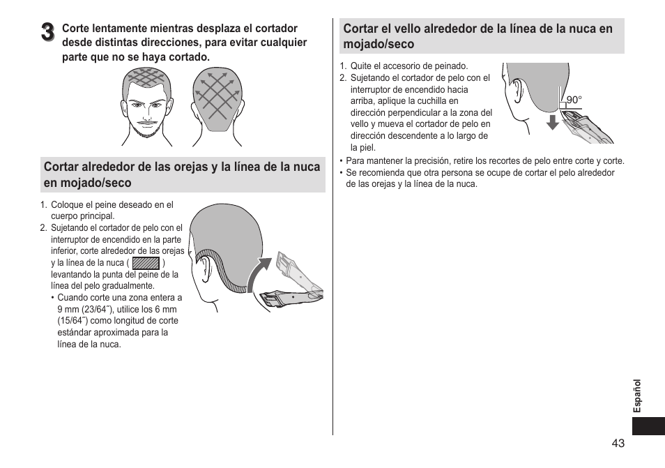 Panasonic ER-GS60-S User Manual | Page 43 / 48