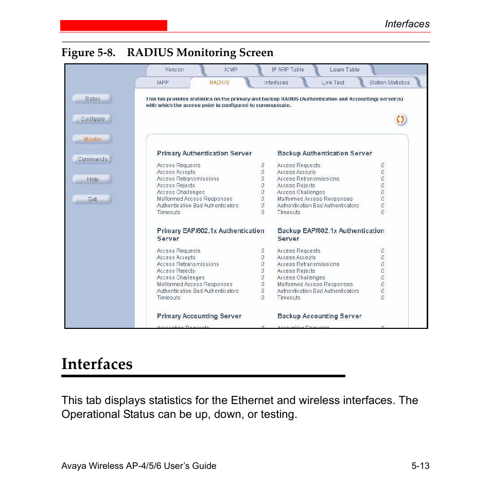 Interfaces, Interfaces -13 | Avaya AP-6 User Manual | Page 281 / 502