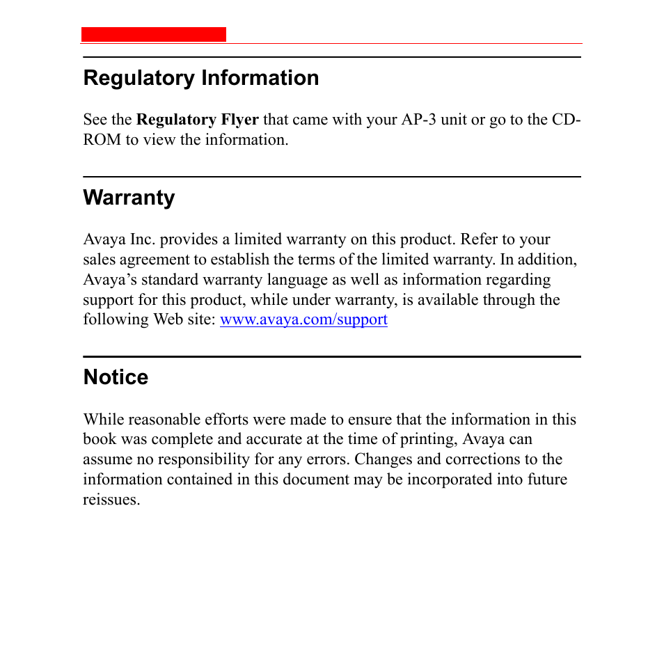 Avaya AP-6 User Manual | Page 3 / 502