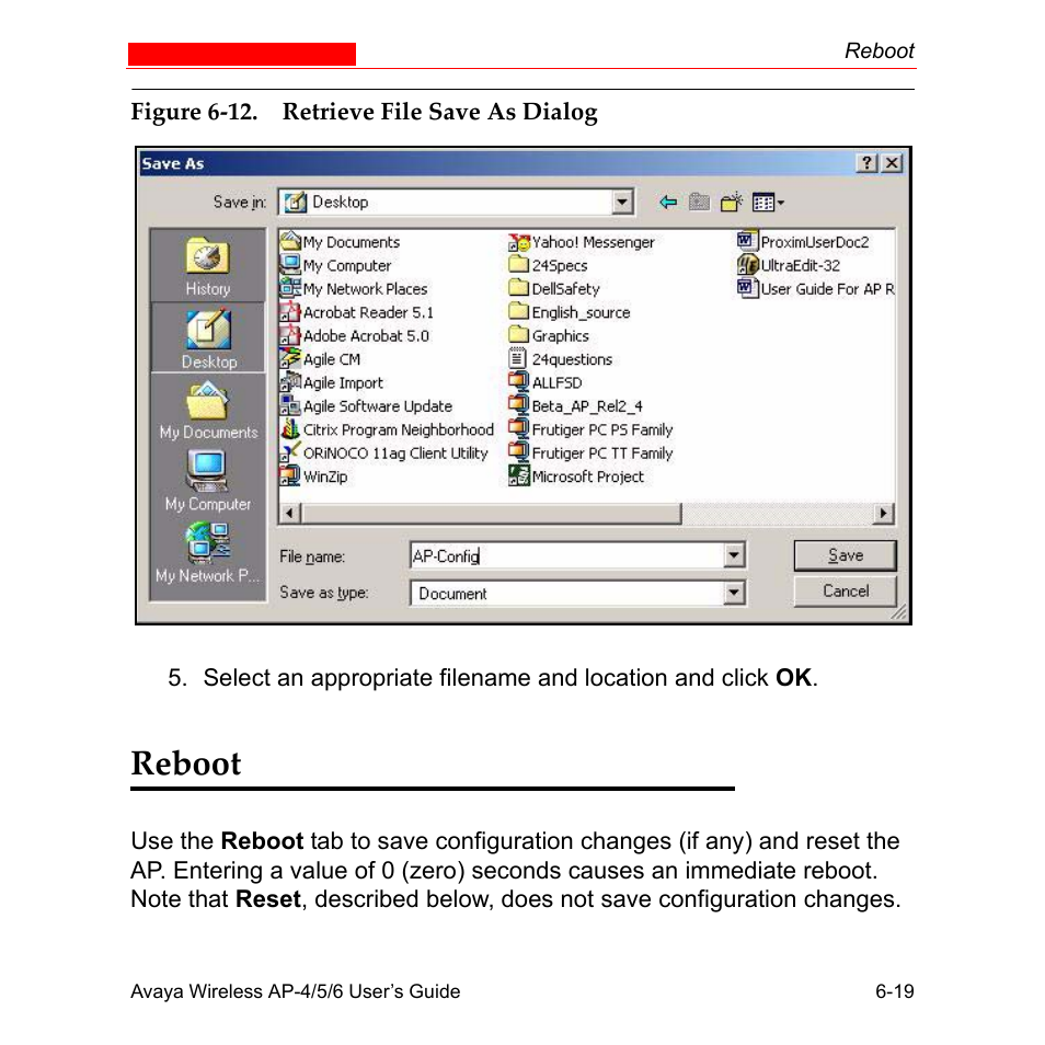 Reboot, Reboot -19 | Avaya AP-6 User Manual | Page 311 / 502