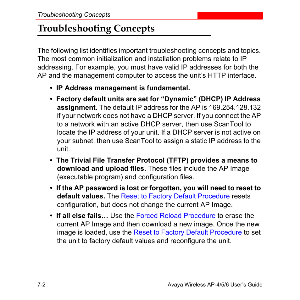 Troubleshooting concepts, Troubleshooting concepts -2 | Avaya AP-6 User Manual | Page 318 / 502