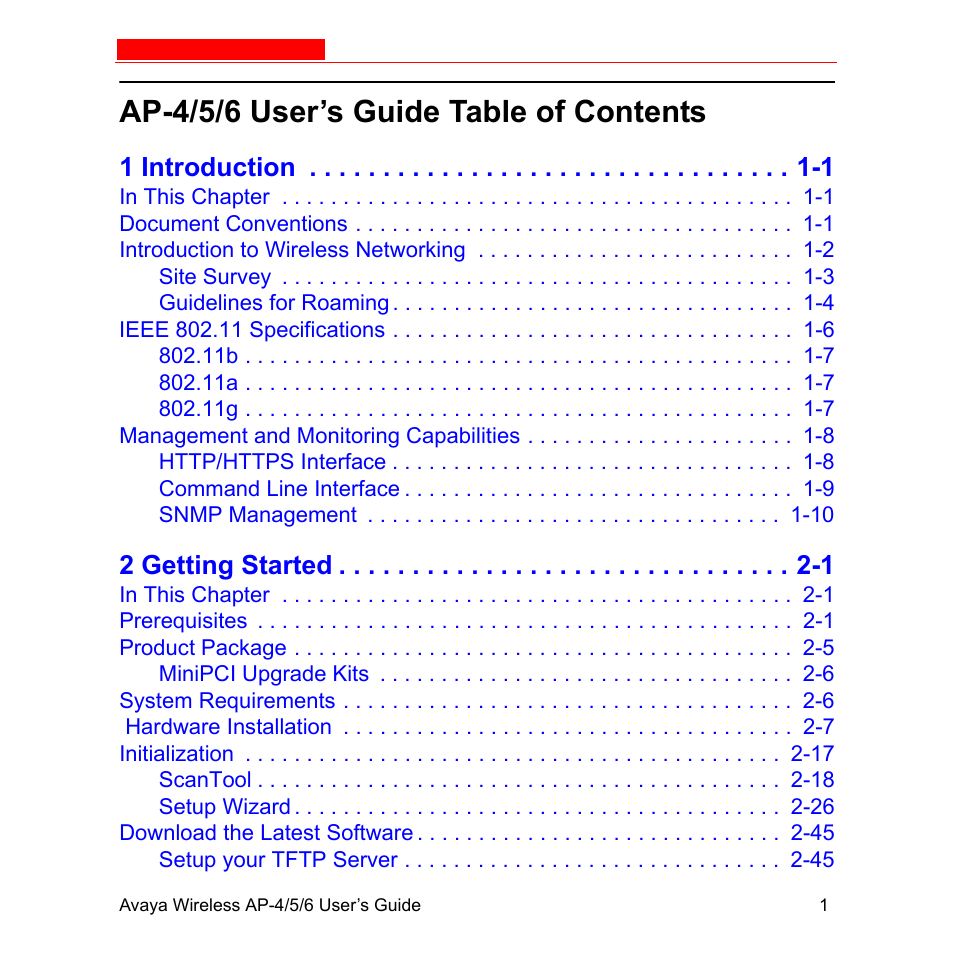 Avaya AP-6 User Manual | Page 7 / 502