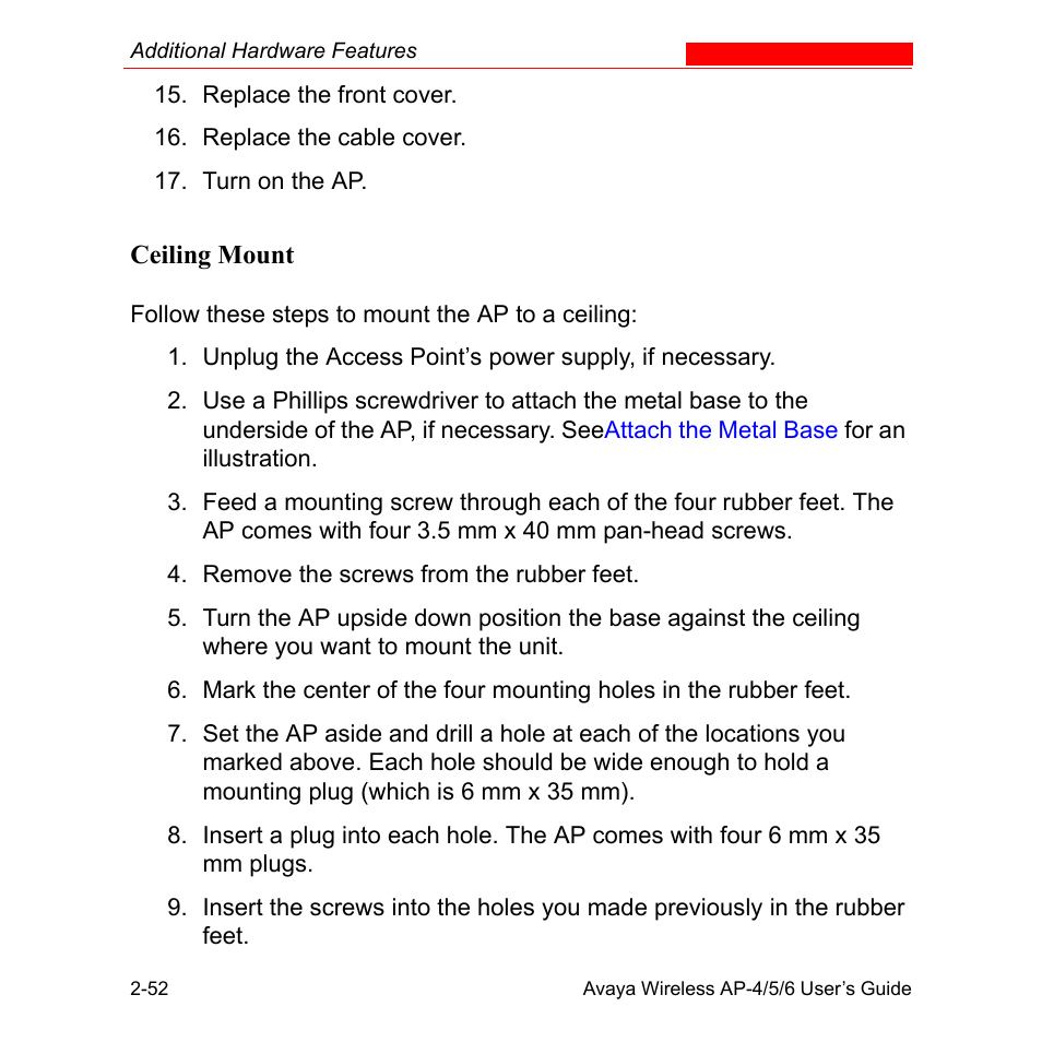 Avaya AP-6 User Manual | Page 82 / 502