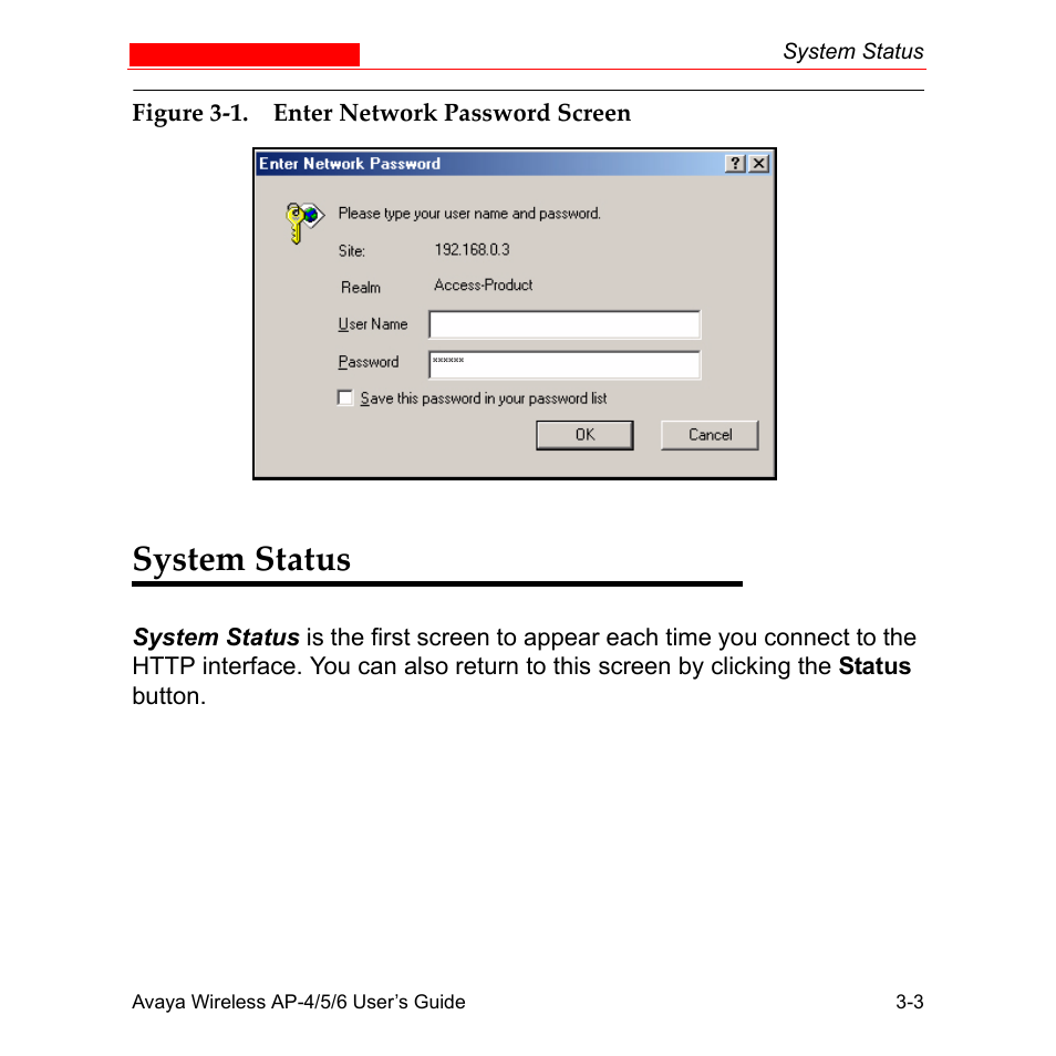 System status, System status -3 | Avaya AP-6 User Manual | Page 95 / 502