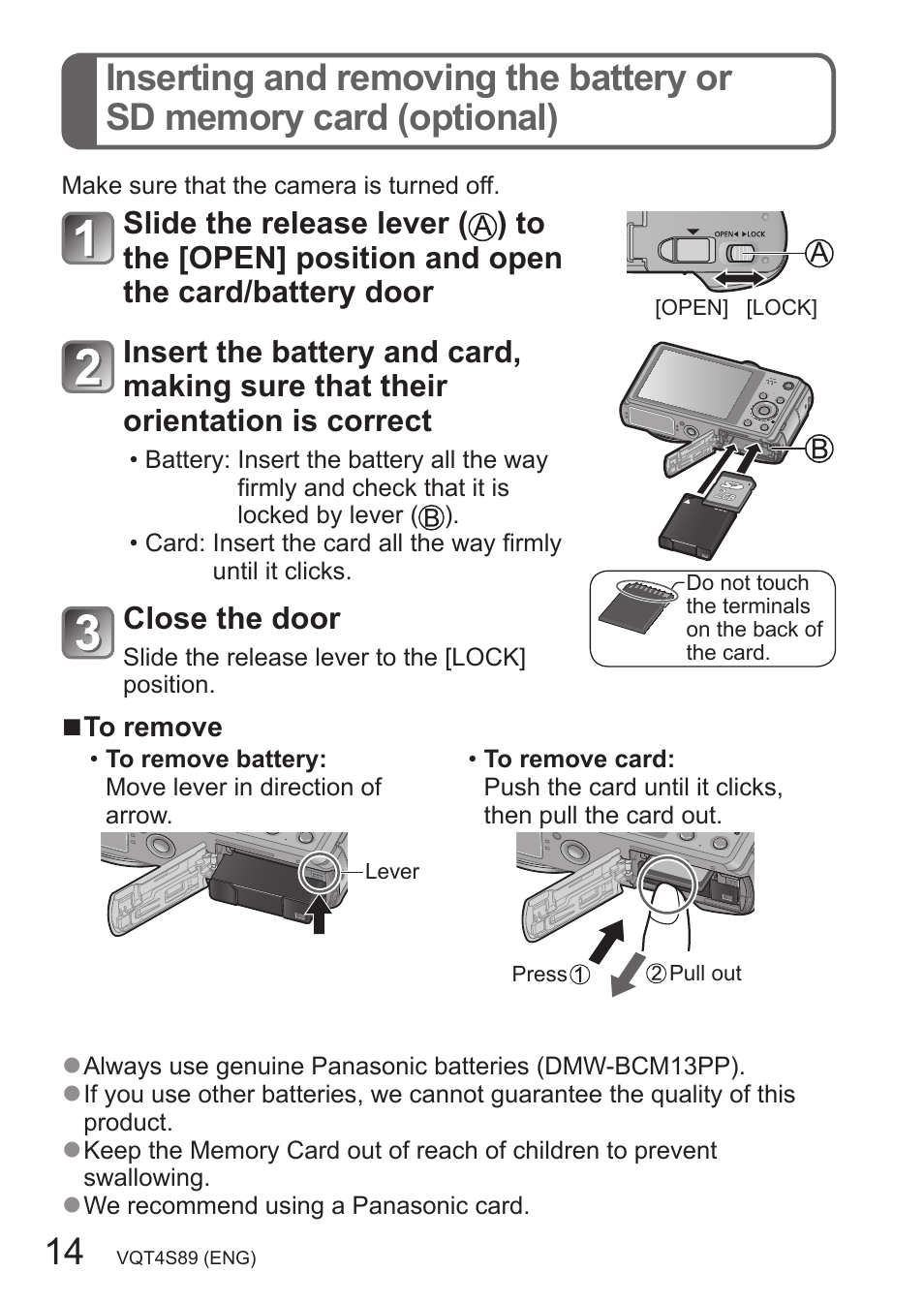 Panasonic DMC-ZS30K User Manual | Page 14 / 43