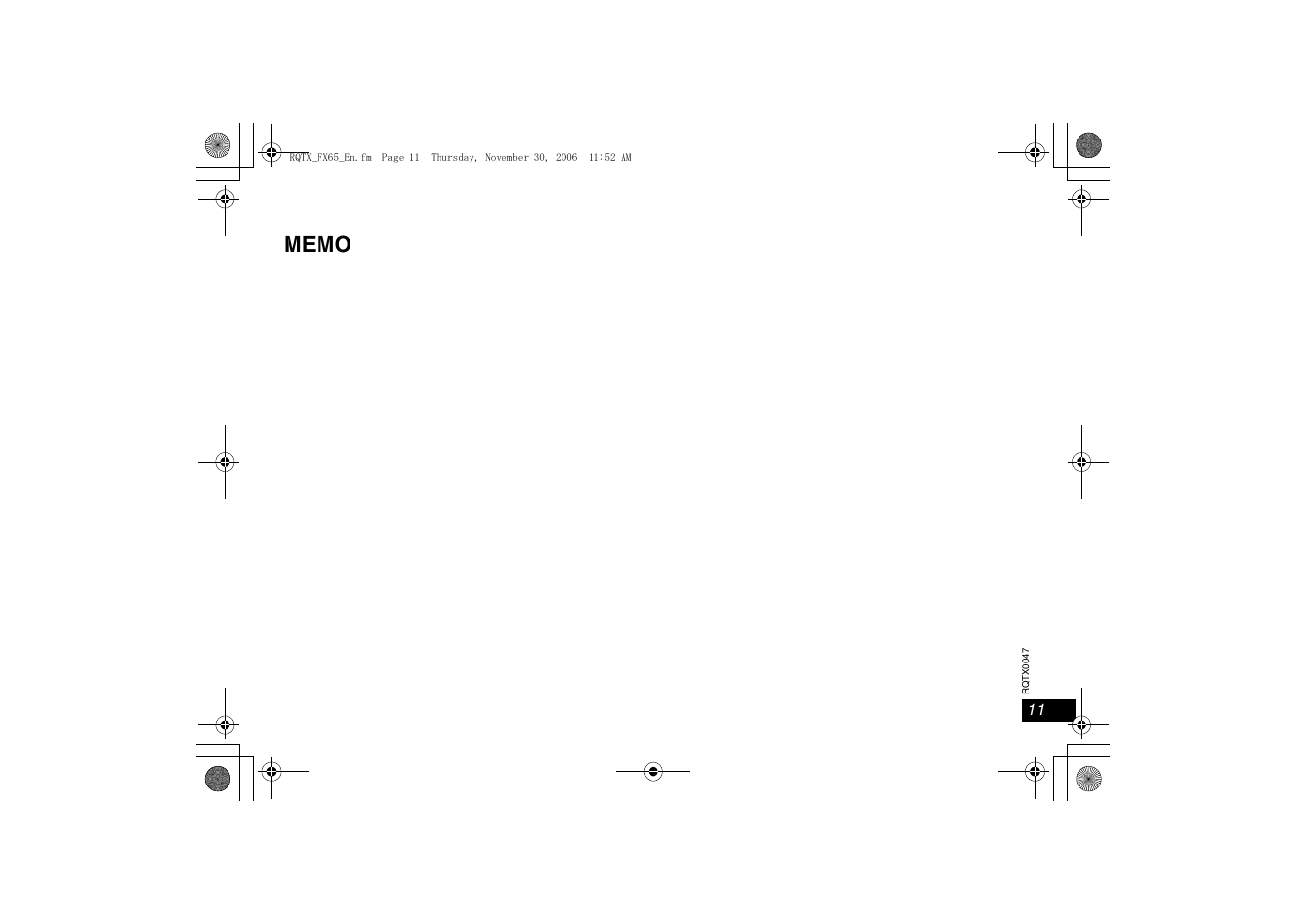 Panasonic SH-FX65 User Manual | Page 11 / 12