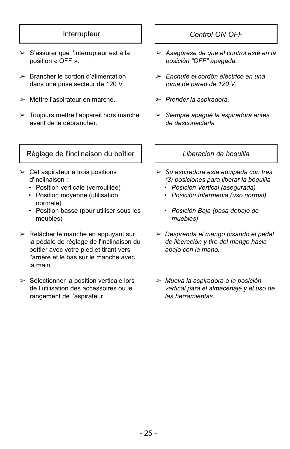 Panasonic MC-UG729 User Manual | Page 25 / 64