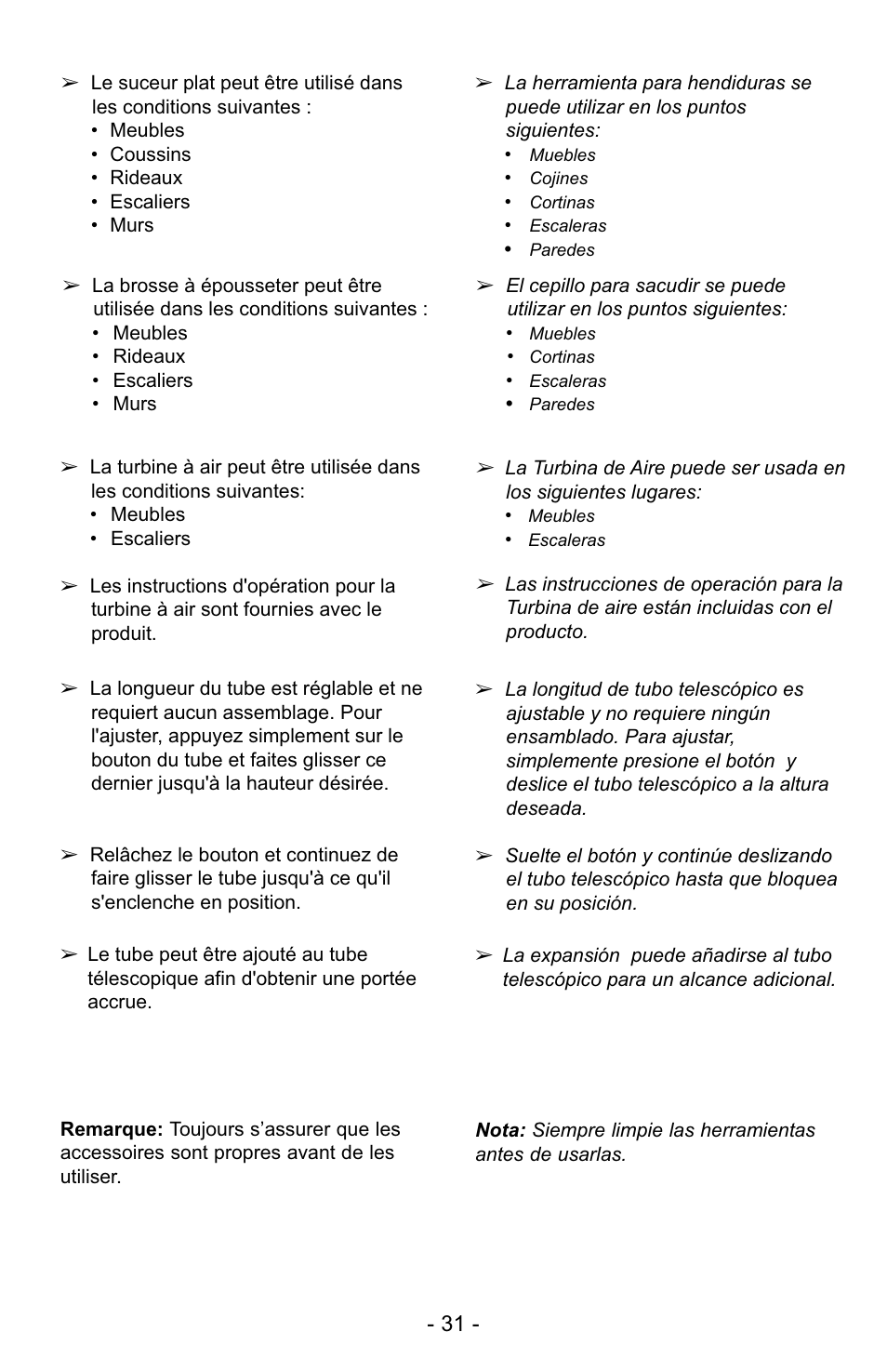 Panasonic MC-UG729 User Manual | Page 31 / 64