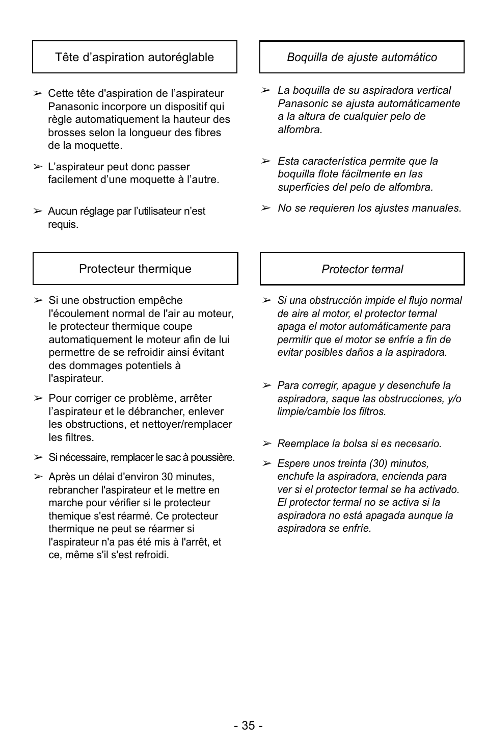 Panasonic MC-UG729 User Manual | Page 35 / 64
