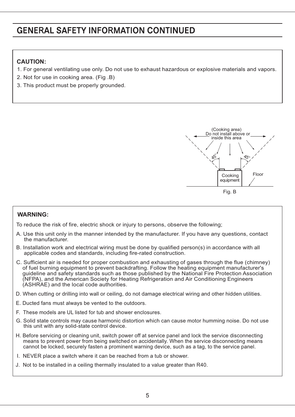 Panasonic FV-05VFL2 User Manual | Page 5 / 14