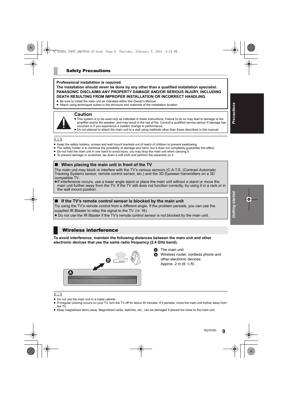 Panasonic SC-HTB65 User Manual | Page 9 / 28