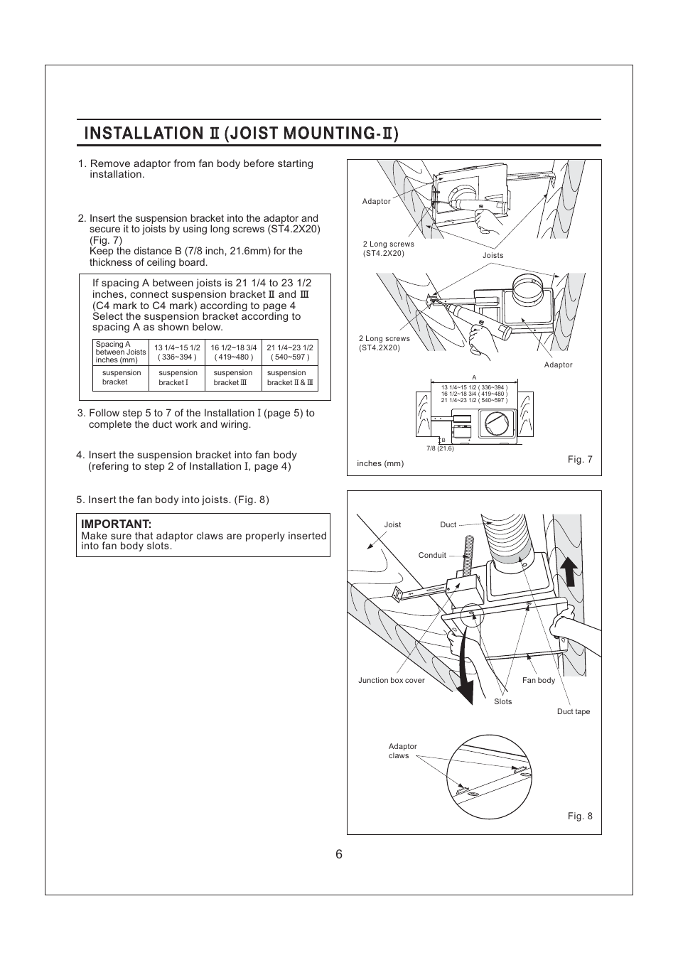 Panasonic FV-08VF2 User Manual | Page 6 / 11