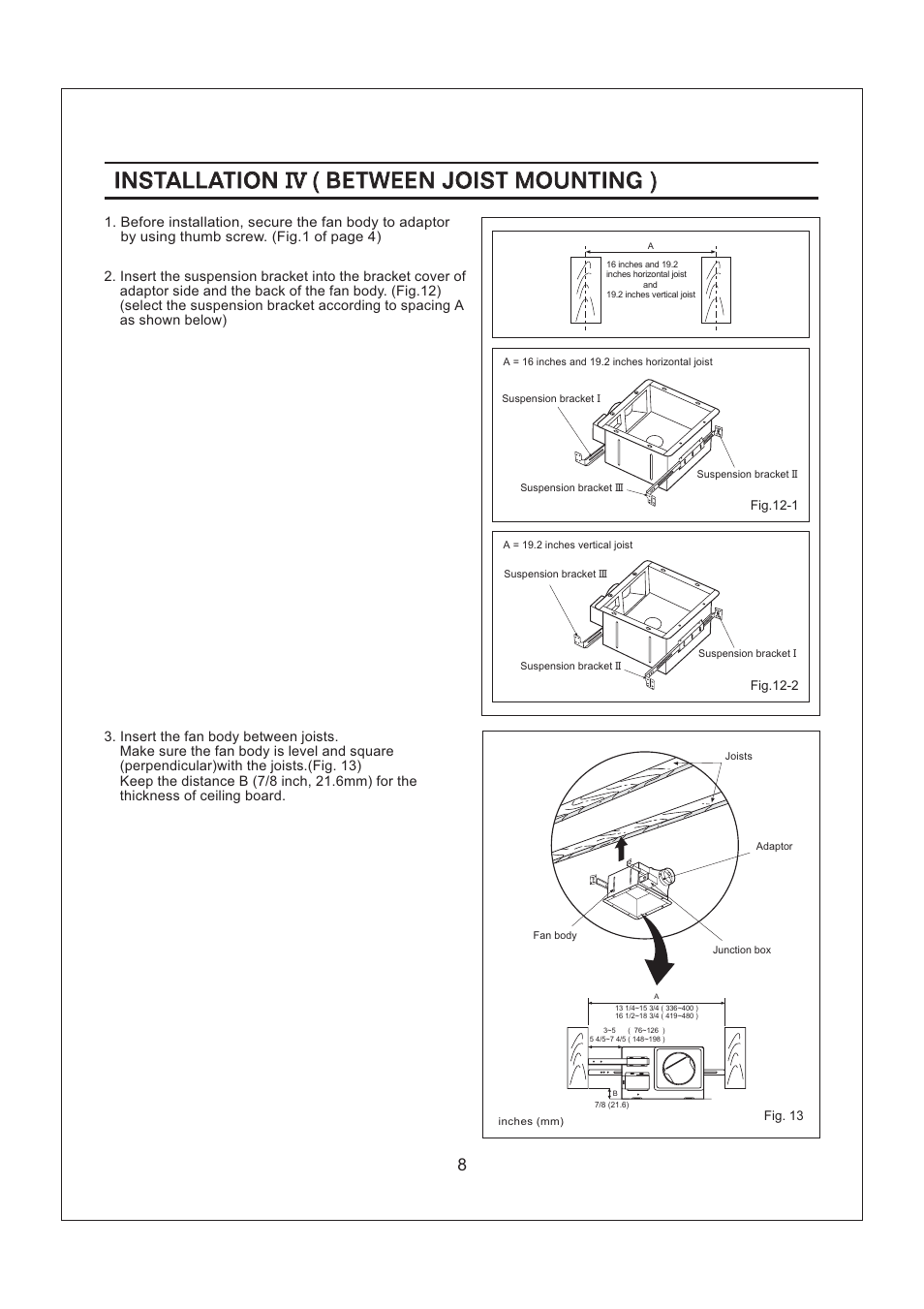 Panasonic FV-08VF2 User Manual | Page 8 / 11