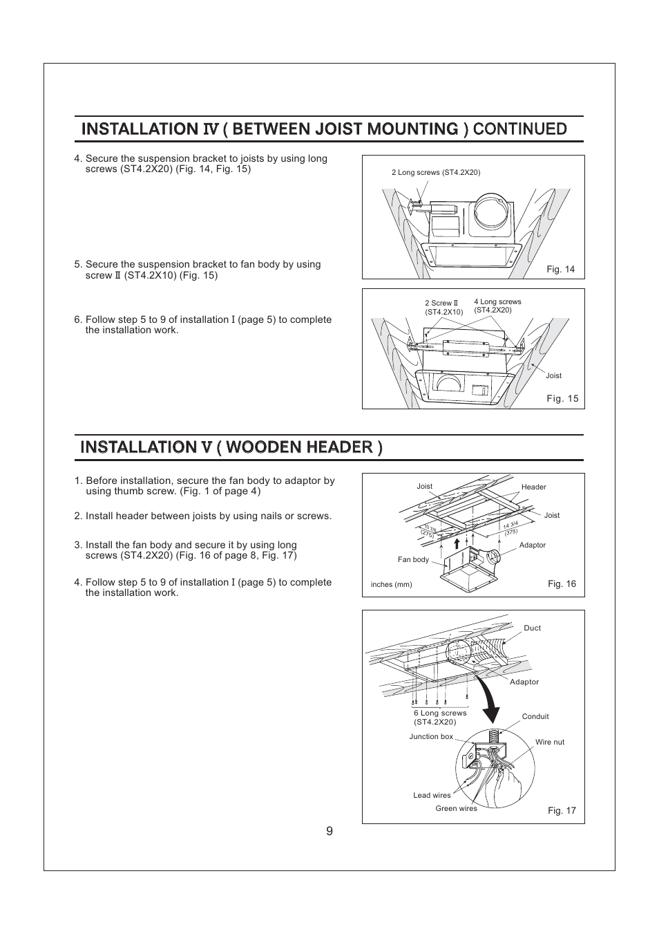 Panasonic FV-08VF2 User Manual | Page 9 / 11