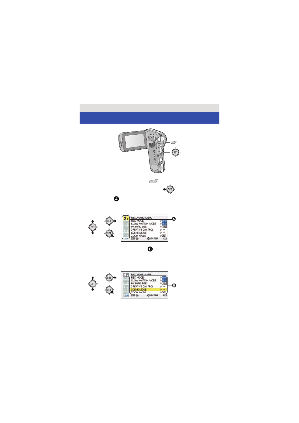 Using the menu screen, L 60 | Panasonic HX-WA03W User Manual | Page 60 / 239