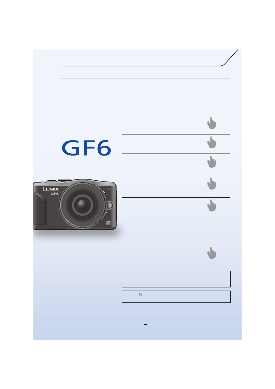 Finding the information you need | Panasonic DMC-GF6KK User Manual | Page 2 / 334
