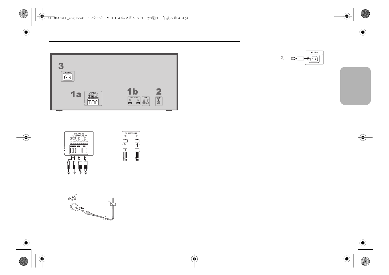 Making the connections | Panasonic SC-MAX670 User Manual | Page 5 / 24