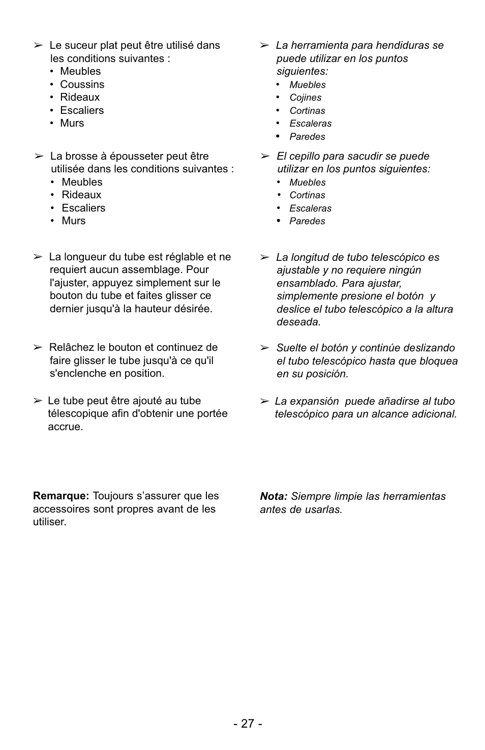 Panasonic MC-UG725 User Manual | Page 27 / 64