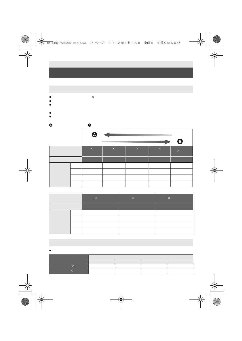 Recordable time/number of recordable pictures, Recording modes/approximate recordable time, Approximate number of recordable pictures | Panasonic HX-A100D User Manual | Page 27 / 40