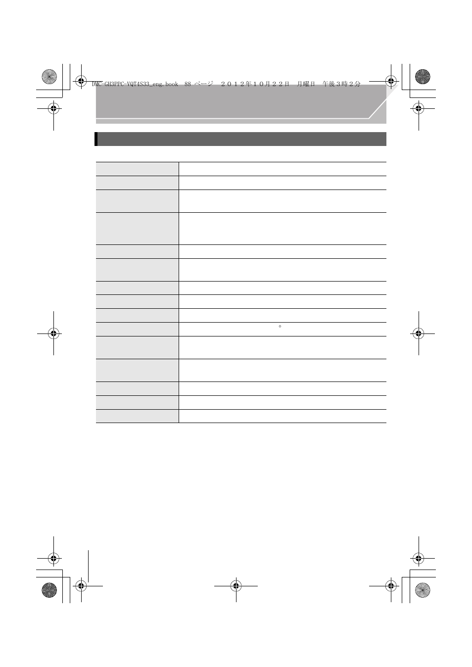 Panasonic DMC-GH3KBODY User Manual | Page 88 / 104