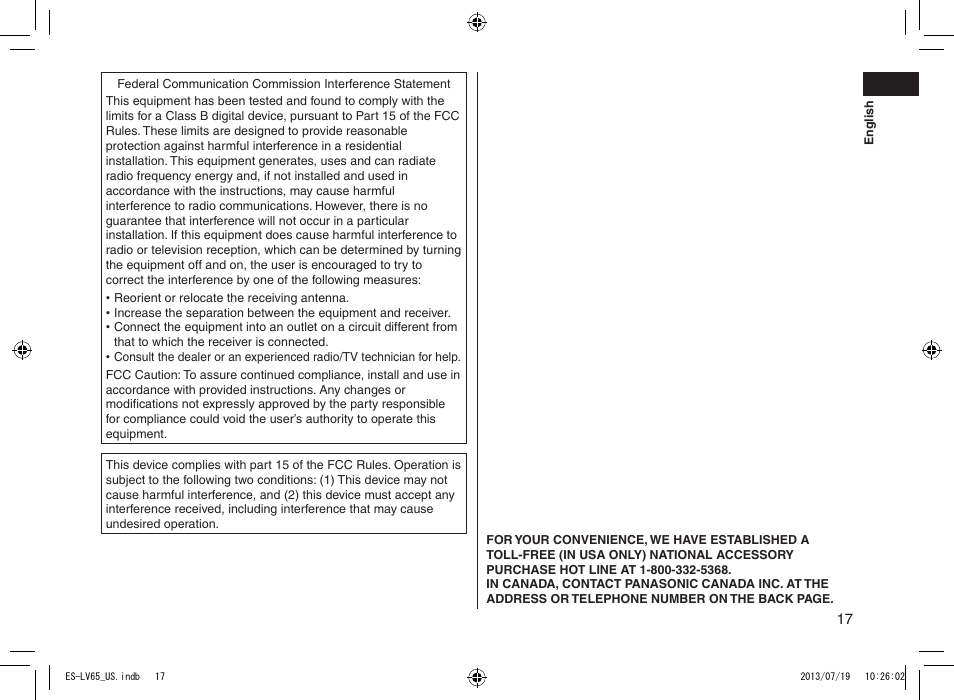 Panasonic ES-LV65-S User Manual | Page 17 / 52